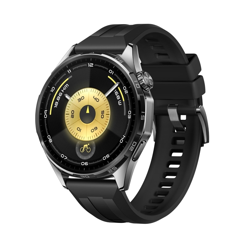 スマートウォッチ HUAWEI WATCH GT 6 46mm ブラック 14日日間のバッテリー持続 スポーツモード GPS サイクリング iOS Android 健康モニタリング