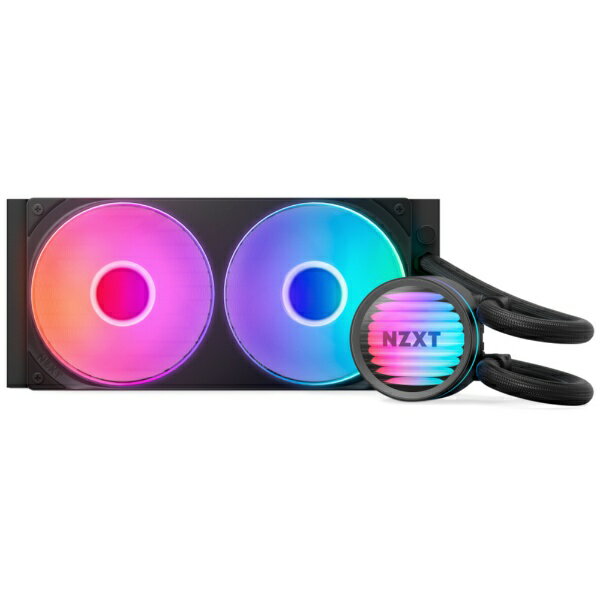 NZXT 水冷CPUクーラー 120mmファンx2 LGA1851/1700/1200/115x・AM5/AM4 KRAKEN CORE 240 ブラック RL-KR24C-B1