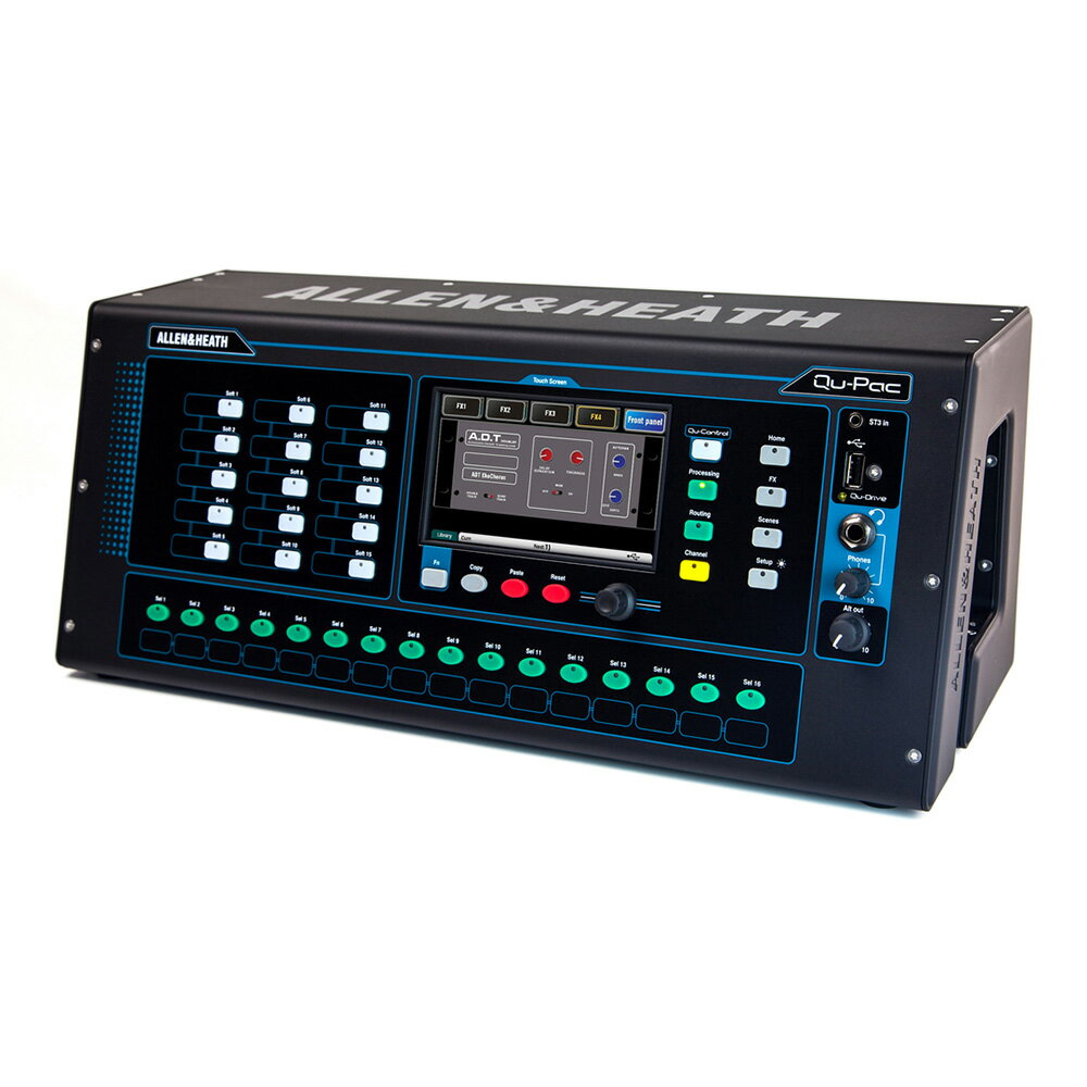 Allen & Heath QU-PAC ポータブルサイズ デジタルミキサー 22in/ 12out
