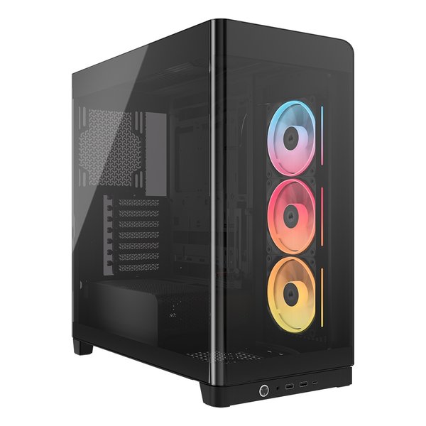 CORSAIR｜コルセア PCケース ATX /Micro /Extended /Mini-ITX FRAME 4500X LX-R RGB iCUE LINK Panoramic Glass ブラック CC-9011316-WW