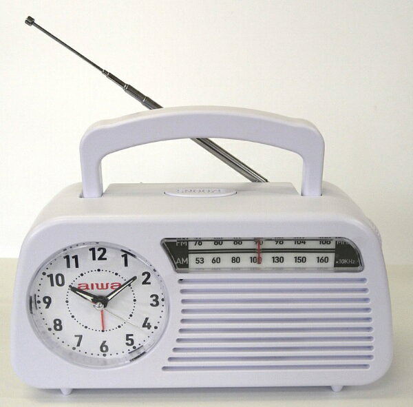アイワ 防災ラジオ 時計ラジオ Clock Radio GAA5-CLR0001 電池式 災害対策 非常用 aiwa（ラッピング不可）