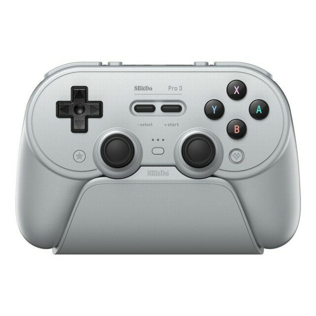 8BitDo 無線・有線接続 ゲーミングコントローラー Switch/Switch2/Windows PC/MacOS/Android/iOS対応 グレイ PRO3BLUETOOTHGY