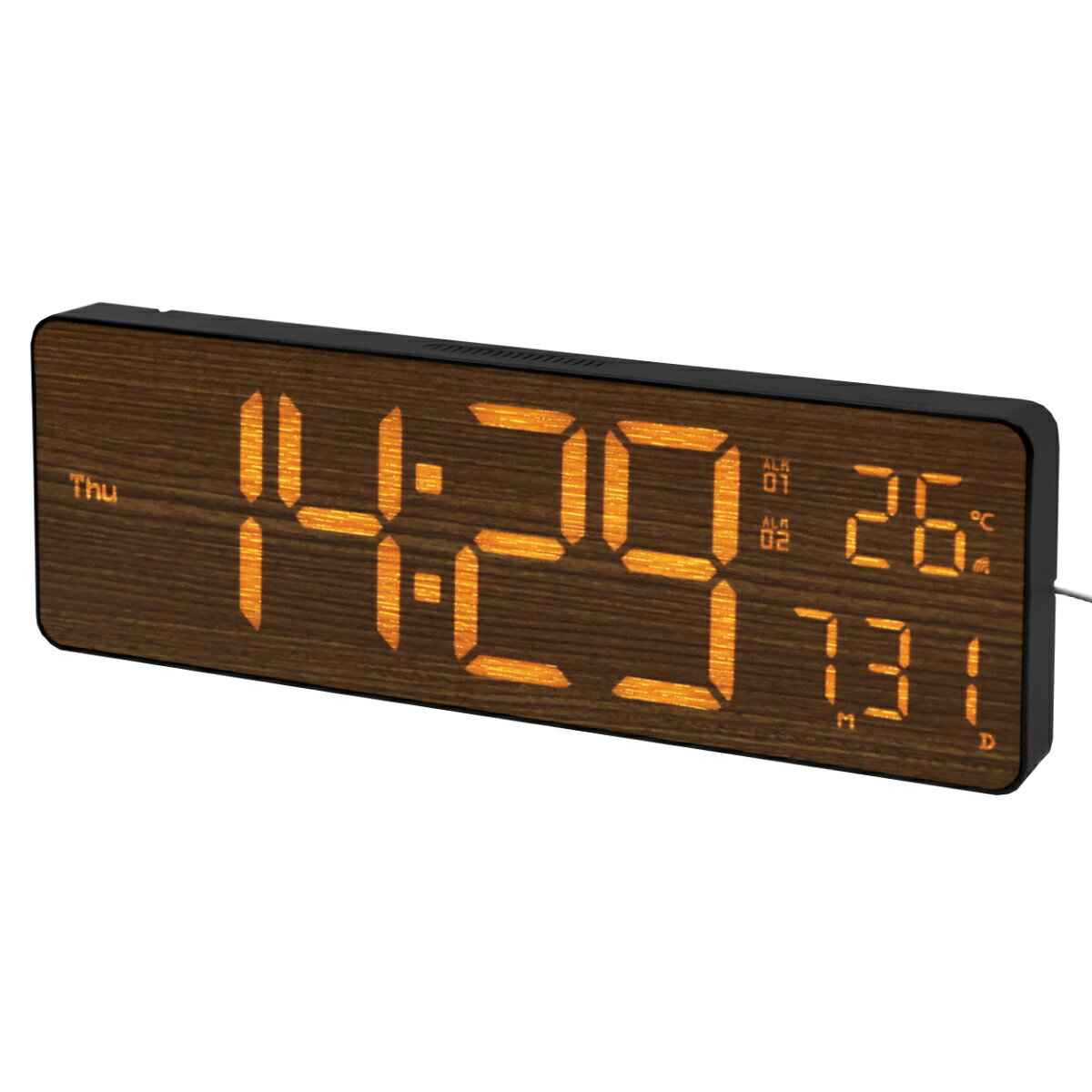 SLOWER DESK CLOCK 置き時計 LED式 bradham ブラハム 【公式通販】