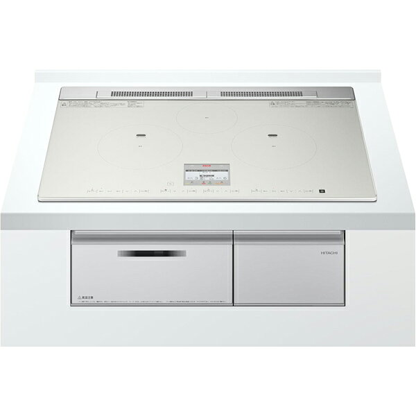 HITACHI 日立 IHクッキングヒーター ビルトイン 75cm 3口 N80Tシリーズ 鉄・ステンレス対応 HT-N80STWF S ライトシルバー