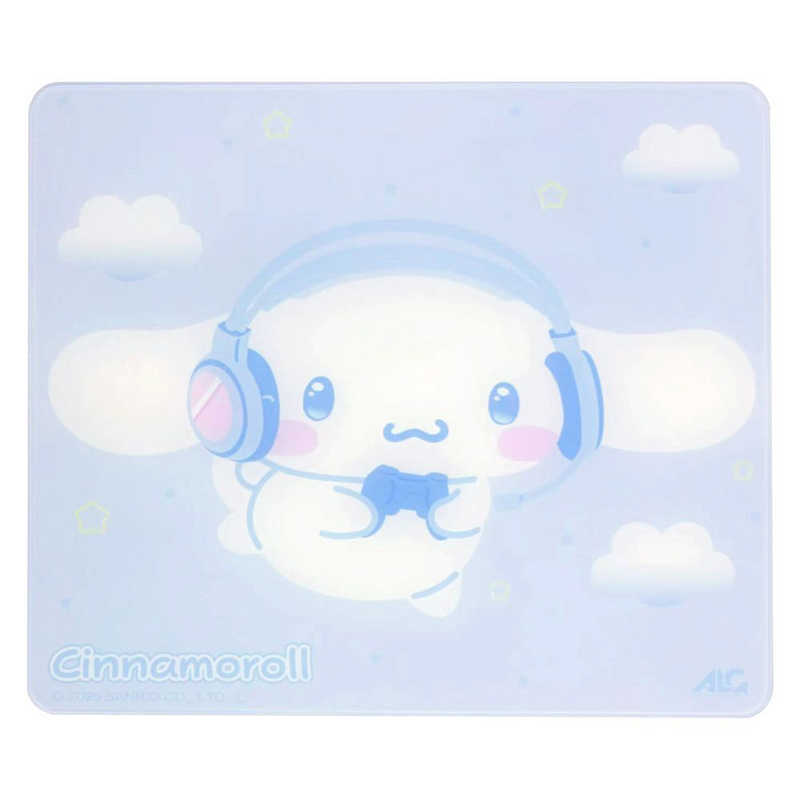 ALLONE｜アローン ゲーミングマウスパッド 350x300x3mm ガラスマウスパッド サンリオキャラクターズ シナモロール ALG-GMMPDIUSSN