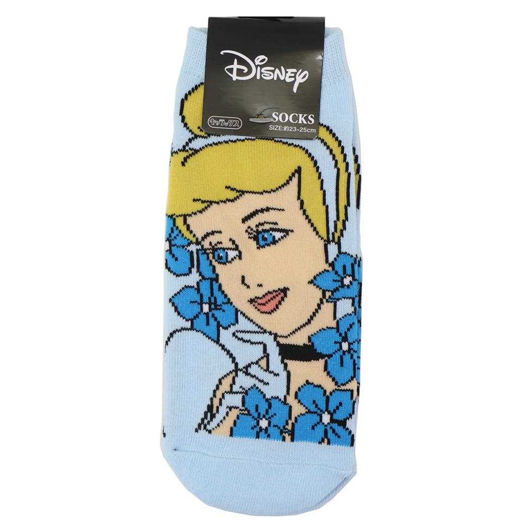 レディースソックス 女性用靴下 シンデレラ フラワー ディズニープリンセス スモールプラネット キャラックス 大人向け