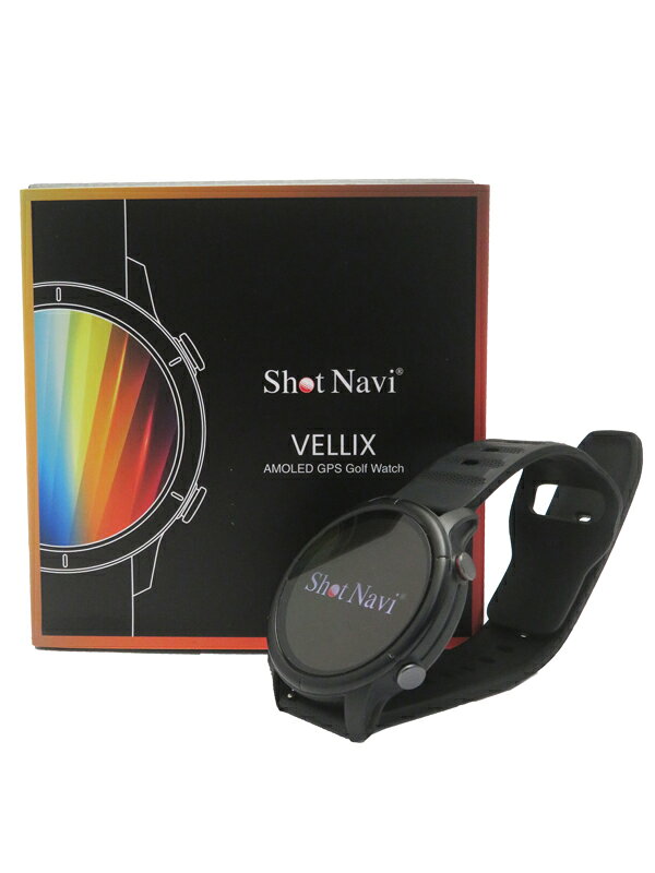 ショットナビ VELLIX V14 べリックス 腕時計型 GPSゴルフナビ 日本正規品 ゴルフ距離計(ブラック) 返品種別A