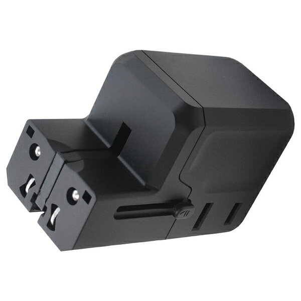 海外用マルチ変換プラグ USBA+C PD20W WP-113M