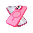 シズカウィル iPhone17 ケース カバー MagSafe対応 耐衝撃 ハイブリッド5 1個 ローズ APIP17HI5PI