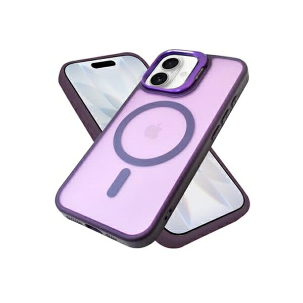 シズカウィル iPhone17 ケース カバー MagSafe対応 耐衝撃 ハイブリッド5 1個 パープル APIP17HI5PU