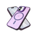 シズカウィル iPhone17 ケース カバー MagSafe対応 耐衝撃 ハイブリッド5 1個 パープル APIP17HI5PU