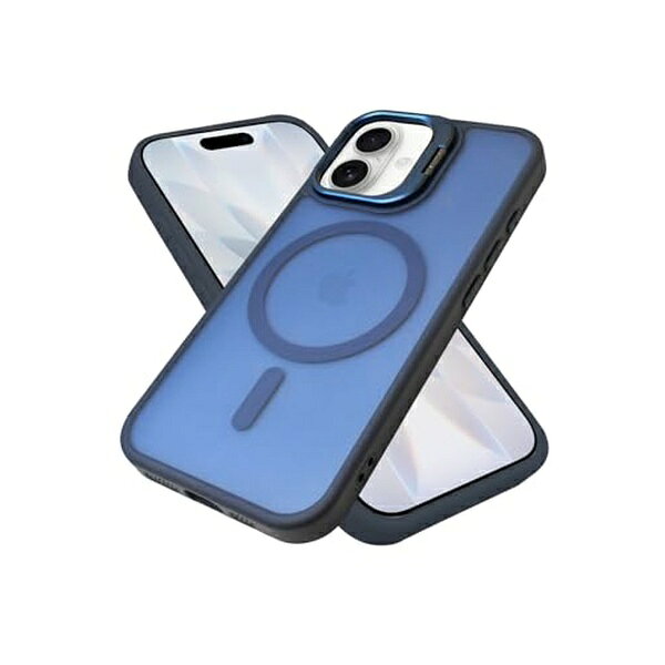シズカウィル iPhone17 ケース カバー MagSafe対応 耐衝撃 ハイブリッド5 1個 ディープブルー APIP17HI5DB