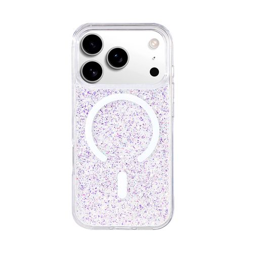 Design Skin iPhone 17 Pro用 グリッターMagSafe対応ケース クリア DSK28297I17PR