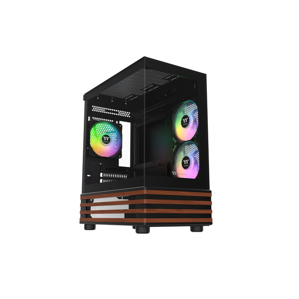 Thermaltake｜サーマルテイク Mini-ITX / Micro-ATX対応 ミニタワー型PCケース View 170 WS ARGB Black ブラック CA-1Z4-00M1WN-WS