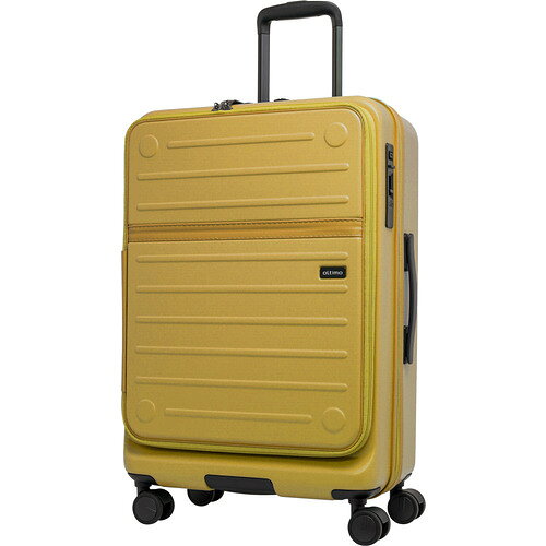 オルティモ｜Oltimo スーツケース フロントオープン 約63L 旅行目安：5～6泊 マスタード OT-0857-60N-MS TSAロック搭載