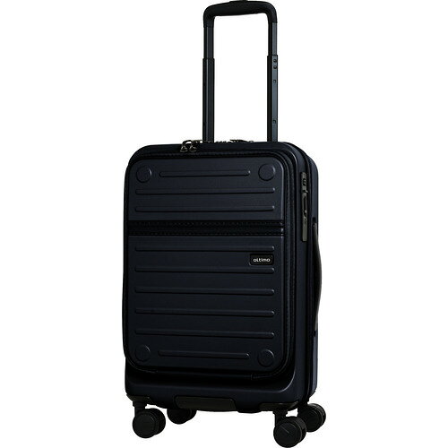 オルティモ｜Oltimo スーツケース フロントオープン 約37L 機内持込可 旅行目安：2～3泊 ジェットブラック OT-0857-50N-JBK TSAロック搭載