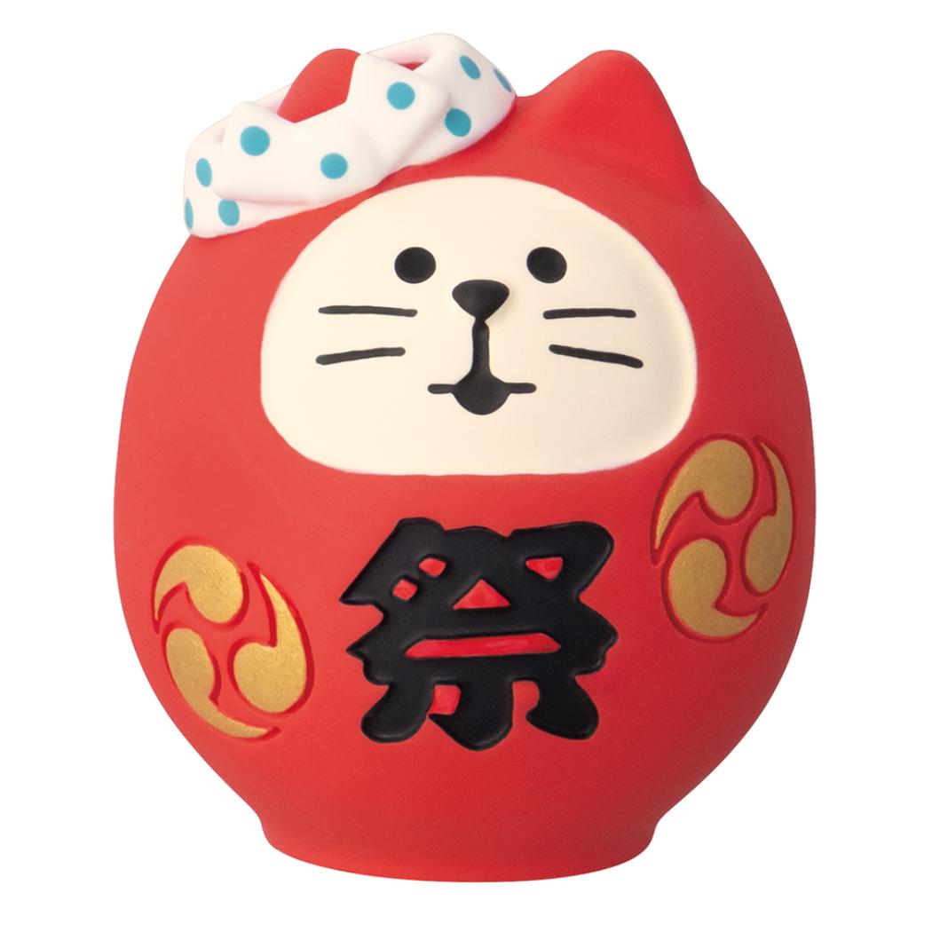 デコレ お祭り猫だるま ZCB-16976