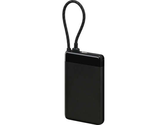 モバイルバッテリー 軽量 小型 10000mAh スマホ 約2回分 急速充電対応 USB Type-C ケーブル一体型 充電器 薄型 アイリスオーヤマ CE-A10020 * 安心延長保証対象