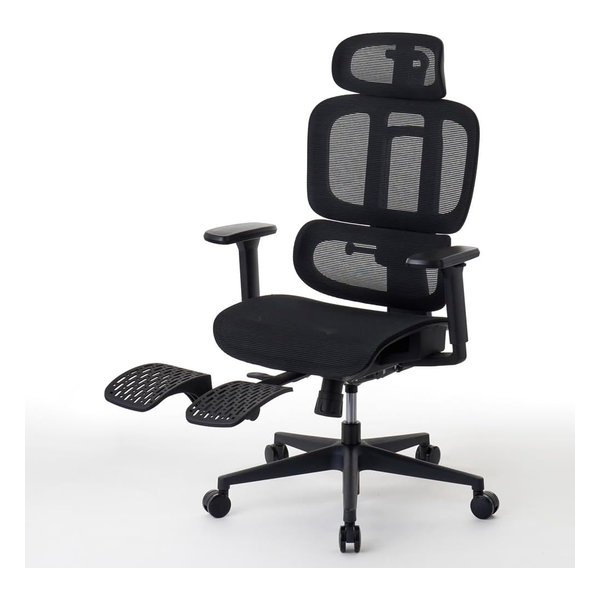 ROOMWORKS ルームワークス オフィスチェア M5シリーズ 多機能フルメッシュワークチェア ブラック RM5-BK