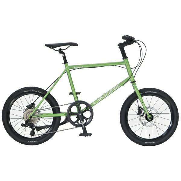 UNIZE｜ユナイズ 自転車 ミニベロ シーカー450 アップルグリーン USM07B 外装8段 /20インチ 2026年モデル