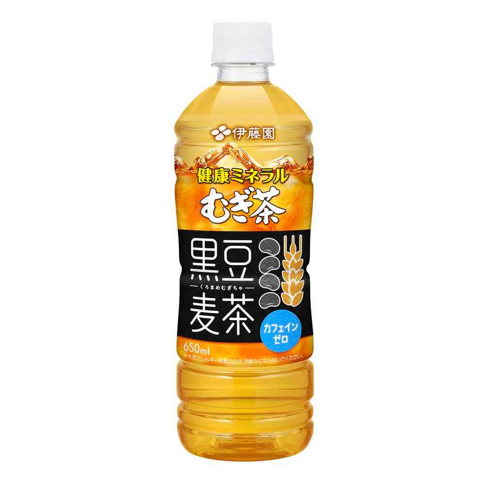 伊藤園 健康ミネラルむぎ茶 黒豆麦茶 ペットボトル(650ml×24本入)