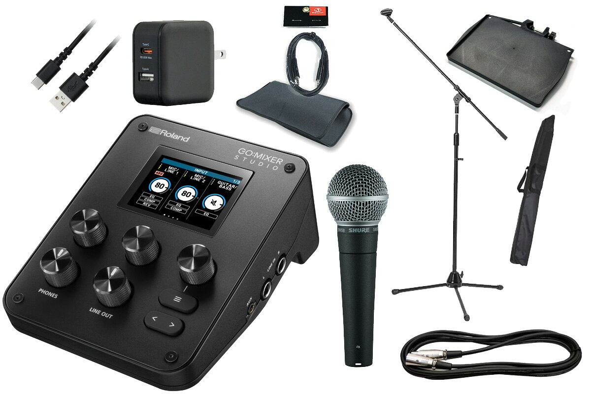 Roland GO:MIXER STUDIO AUDIO MIXER GOMIXERST　オーディオインターフェース 小型ミキサー