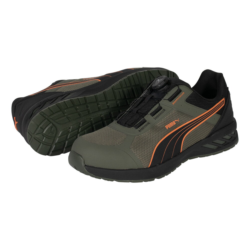 PUMA プーマ プロテクティブスニーカー スプリント2.1 オリーブ ディスク ロー 27.0 64.402.027.0 6379