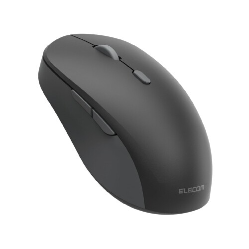 エレコム OSMOD Six USB無線 Bluetooth 静音マウス 6ボタン Mサイズ ブラック ELECOM M