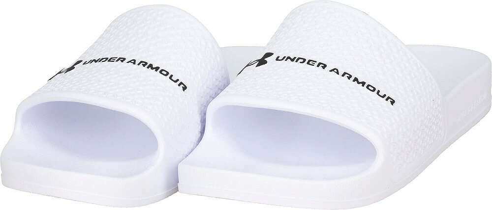 アンダーアーマー メンズ サンダル UAアーマー スライド ライト White / / Black・サイズ：26.0cm DOM-6007528-100-26.0 UNDER ARMOUR