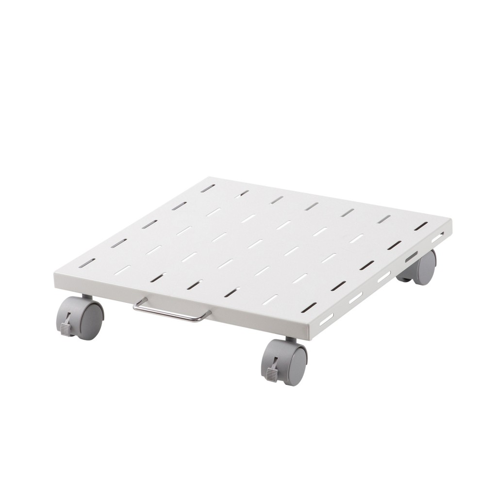 サンワサプライ LPS-T4040FK プリンタスタンド スチール製 W400 キャスター付き ストッパー付き 取手付き レーザープリンタ