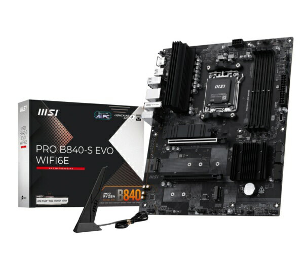 MSI｜エムエスアイ マザーボード Socket AM5 PRO B840-S EVO WIFI6E ATX