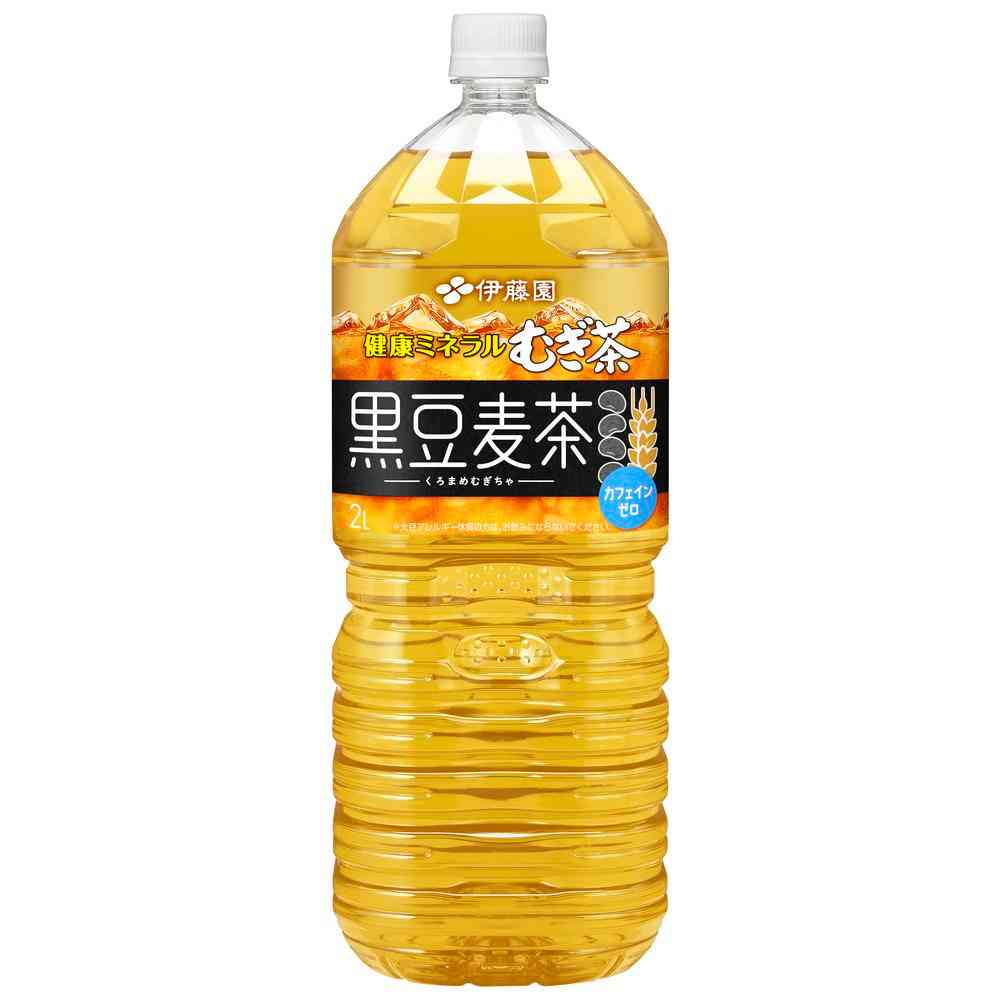 伊藤園 健康ミネラルむぎ茶 黒豆麦茶 2Lペットボトル×6本入｜ 送料別