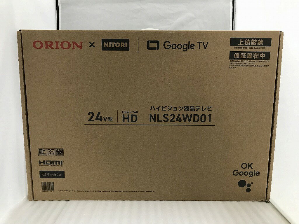 24型 液晶テレビ (NLS24WD01 ブラック) ニトリ識別番号T ORION×NITORI