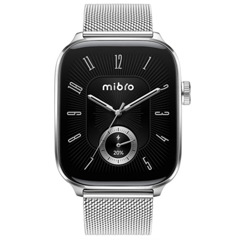 ミブロ Mibro スマートウォッチ Mibro Watch FIT SP380018-C24 シルバー 腕時計 替えバンド付属
