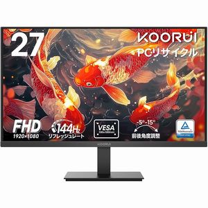 楽天市場】KOORUI モニター 27インチ 75Hz 5ms 曲面 モニター VAパネル