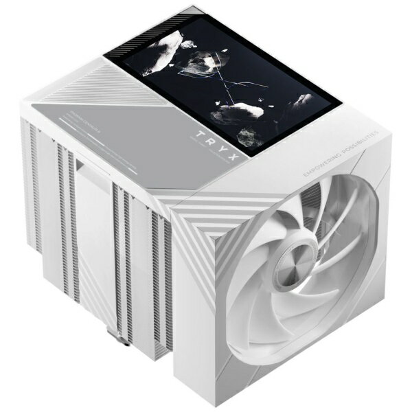 TRYX｜トライエックス CPUクーラー 120mmファンx2 LGA1851/1700・AM5/AM4 TURRIS 620 ホワイト H-T620N-DM2M-G0W