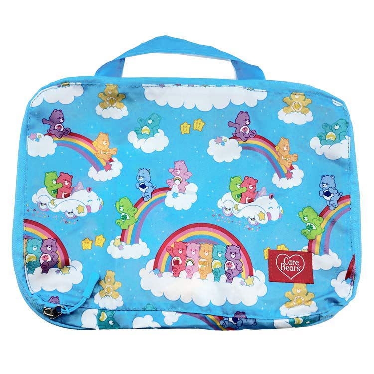 ケアベア トラベルポーチ 衣類圧縮袋 Sサイズ CareBears サンタン 旅行 合宿 省スペース