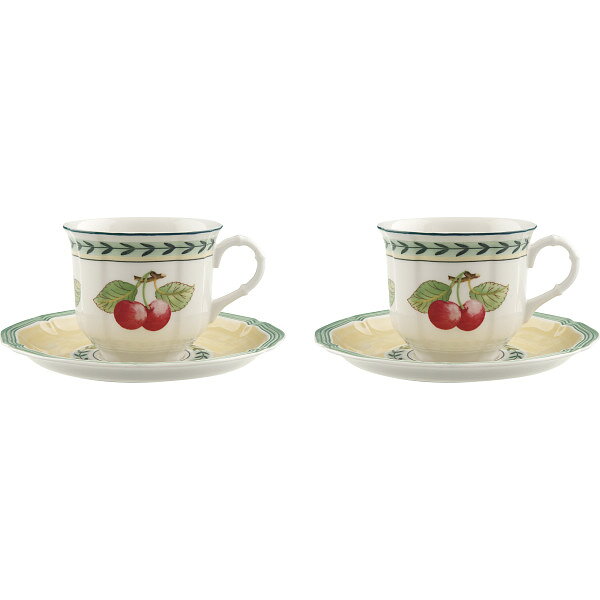 ビレロイアンドボッホ｜Villeroy&Boch フレンチガーデン コーヒーカップ＆ソーサー ペア