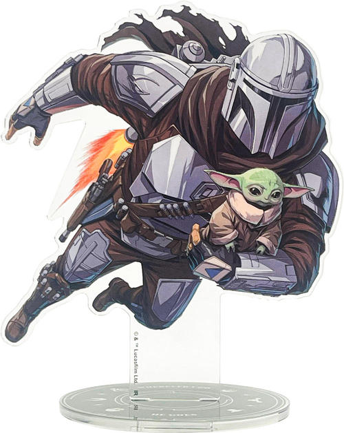 スターウォーズ マンダロリアン アンド グローグー アクスタ アクリルスタンド STAR WARS インロック ディズニー 日本製