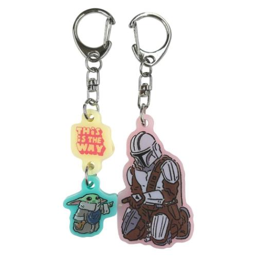 スターウォーズ マンダロリアン アンド グローグー キーホルダー ペアキーホルダー STAR WARS インロック ディズニー
