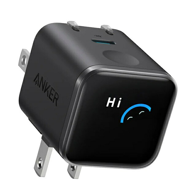 Anker Nano Charger (45W, Display, スイングプラグ) USB PD USB-C 急速充電器【PSE技術基準適合/約180度折りたたみ式プラグ】iPhone MacBook Air