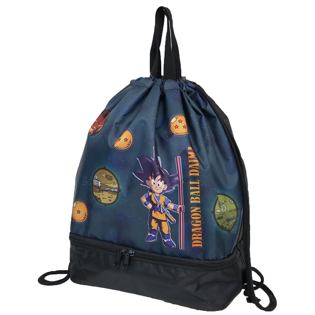 ドラゴンボールDAIMA プールバッグ 2層ナップサック クロ マルヨシ 海プール アニメ