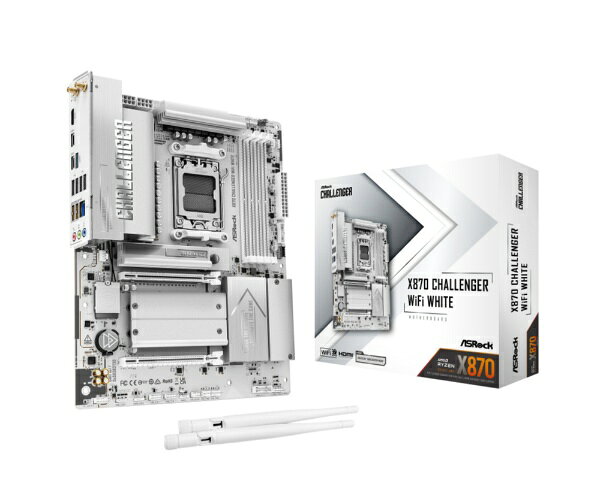 ASRock マザーボード X870 CHALLENGER WIFI WHITE