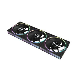 ZALMAN ケースファンx3 120mm /2300RPM リバースブレード ブラック ZM-DF120R A3 BLACK ZMDF120RA3BLACK