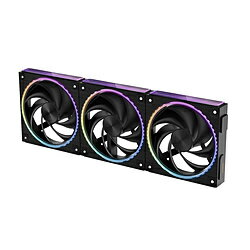 ZALMAN ケースファンx3 120mm /2300RPM ブラック ZM-DF120 A3 BLACK ZMDF120A3BLACK