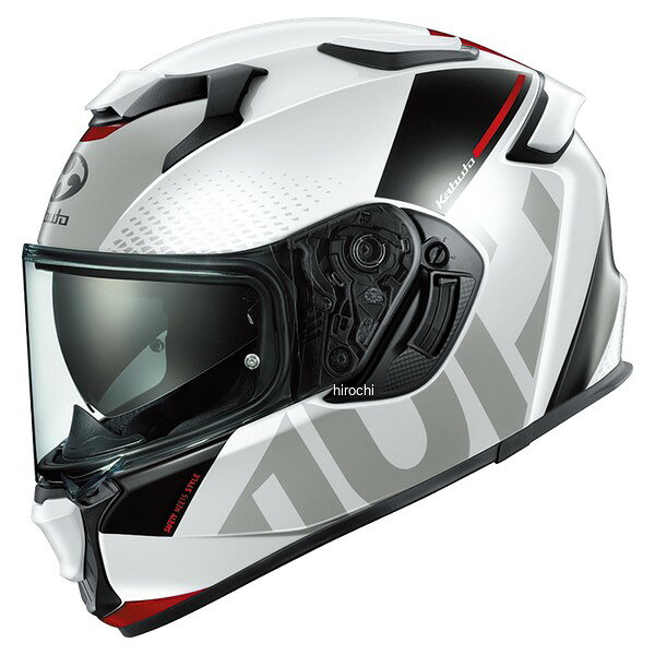 OGK KABUTO オージーケーカブト KAMUI 5 VELTA : ホワイトレッド : Lサイズ 59-60