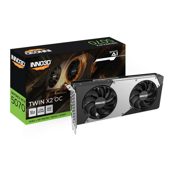 ELSA グラフィックボード INNO3D GeForce RTX 5070 TWIN X2 OC GD5070-12GERX2OC