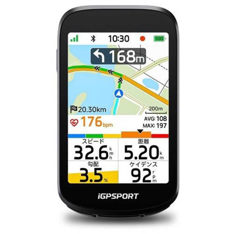 IGPSPORT　サイクルコンピュータ 3.3インチ カラーディスプレイ GPSサイコン(IPX7防水・iGPLink対応・32GB大容量メモリ)　BSC500