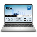 DELL|デル ノートパソコン Dell 16 DC16250 プラチナシルバー ND56-GNM3SC intel Core 5 /メモリ:16GB /SSD:512GB /M365 24か月 or Office 選択可能 /Windows11 Home /16.0型 /2026年春モデル