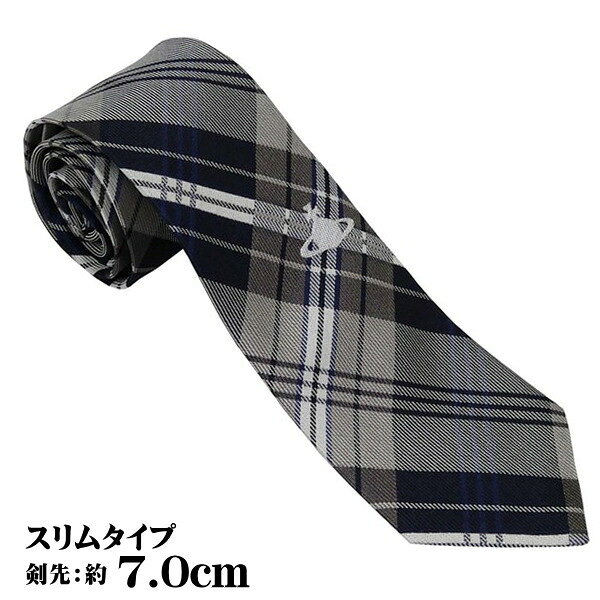 ヴィヴィアン・ウエストウッド AW2025モデル ネクタイ BLACK 7cm幅 81050001-W0196-N401